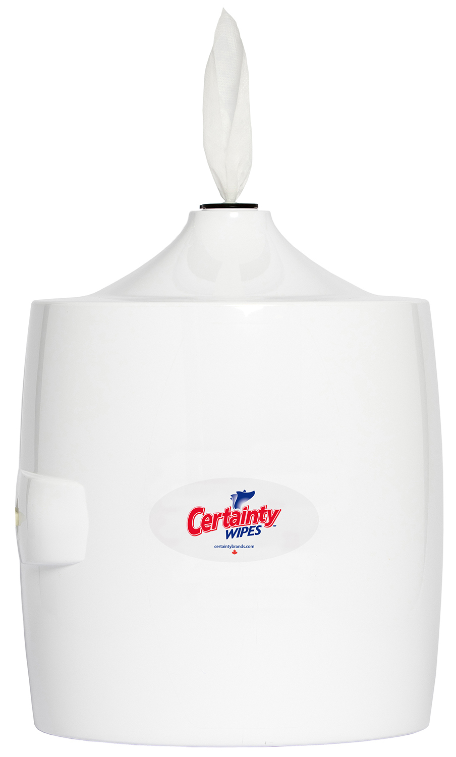 Certainty™ Disinfecting Wipes Dispenser, Mount to Wall or Stand, White
